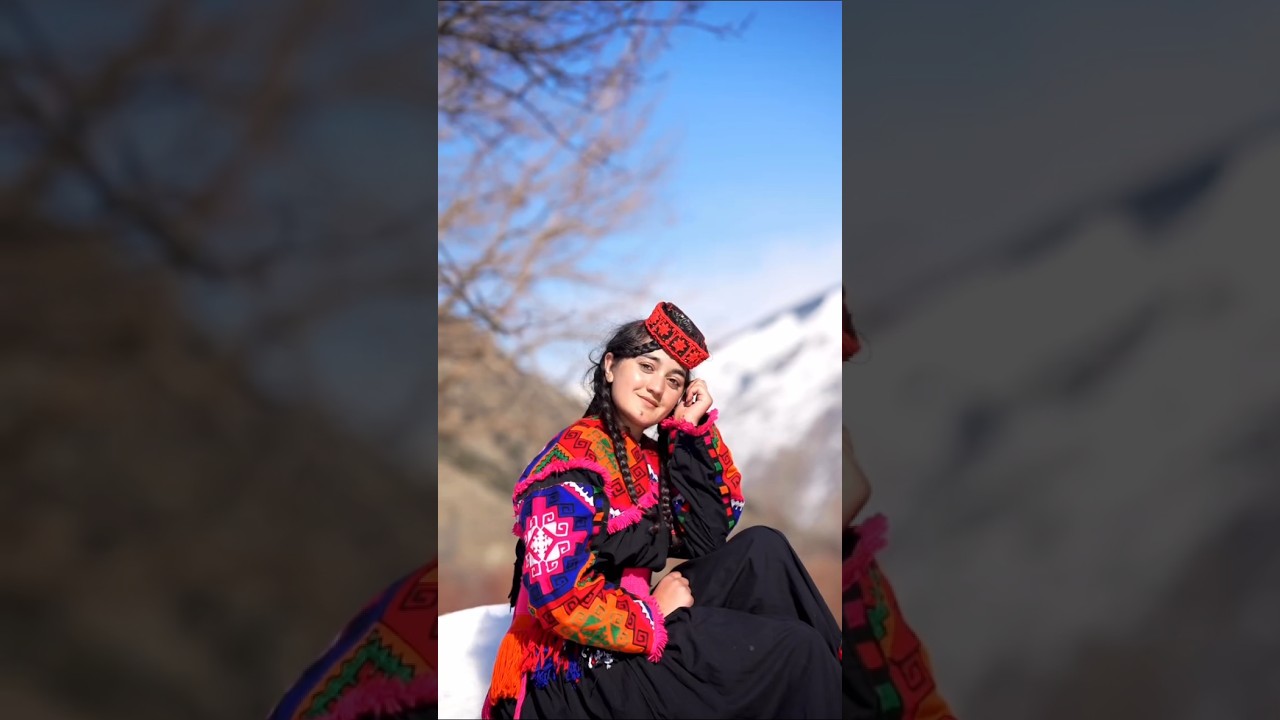 Kalash Girl in her traditional Dress 