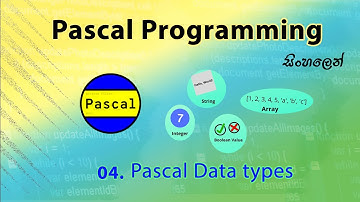 Pascal Data Types |Programming | Sinhala |  @resourceict ​