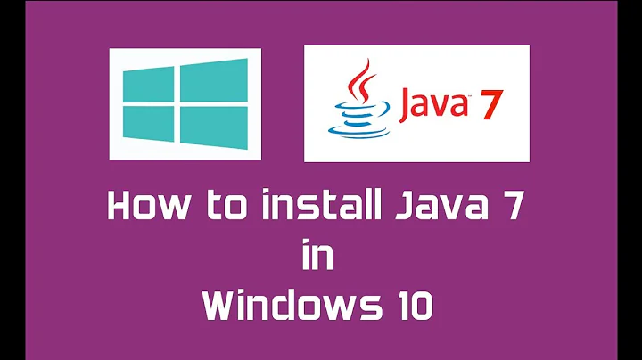 Java 7 (Oracle JDK 7) installation in Windows 10 | Java SE 7 Update 80