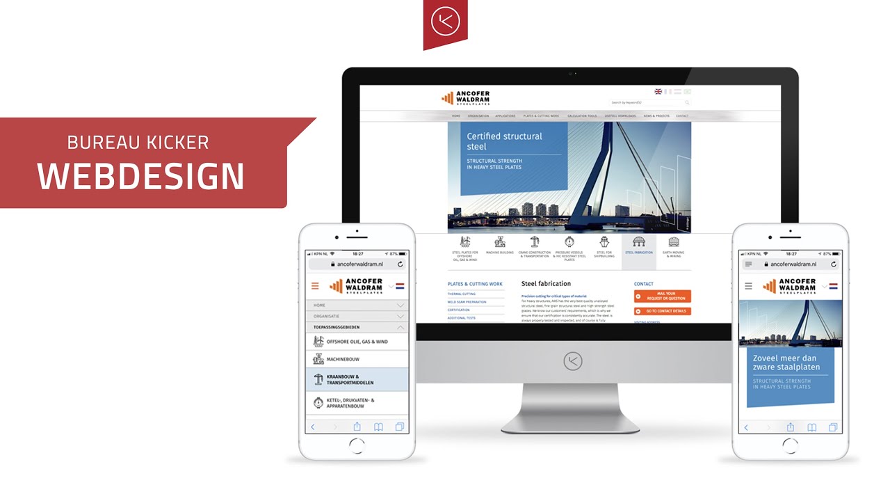 Bureau Kicker - Webdesign - Portfolio