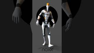 NOXX 3D animation loops - walking robot #shorts