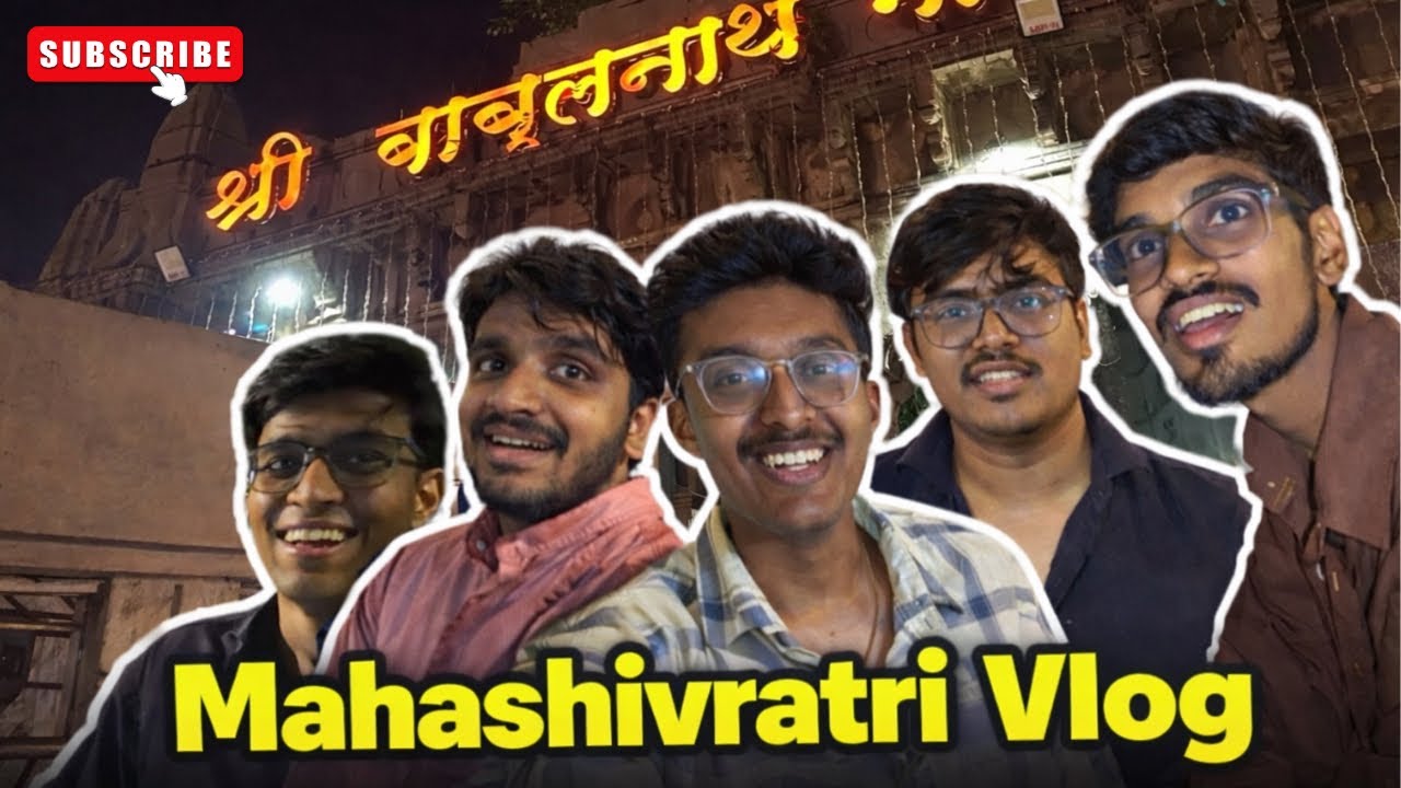 Babulnath mandir la gelo महाशिवरात्री la😇 | Evdhi gardi hoti Bapree🤯 | Marathi vlog 16 