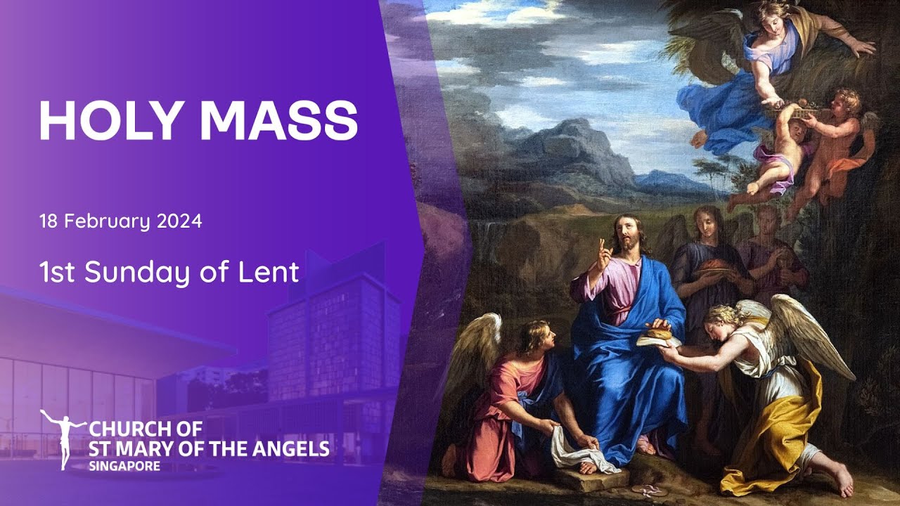 Holy Catholic Mass - 1st Sunday of Lent - 18 February 2024 - YouTube