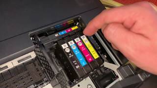 How To Replace Epson Workforce Printer Ink Cartridge Change Cartridges Epson Multifunction Device Youtube