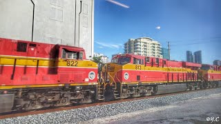FEC Train 202 meets Brightline @ Ft. Lauderdale January 2018