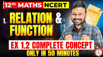 Class 12 Maths NCERT  | Ch 1 Relations & Functions Ex 1.2 Concepts | One One & Onto Function