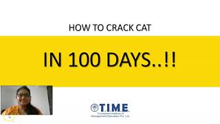 Crack CAT in 100 days