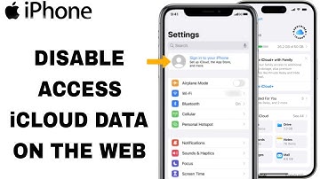 How To Disable Access iCloud Data On The Web On iPhone Settings