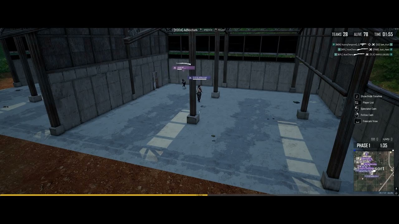 Punching out a player with a kar98k