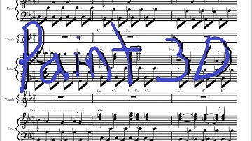 Slynk — Space Lady {Working and creating sheet music with Paint 3D}