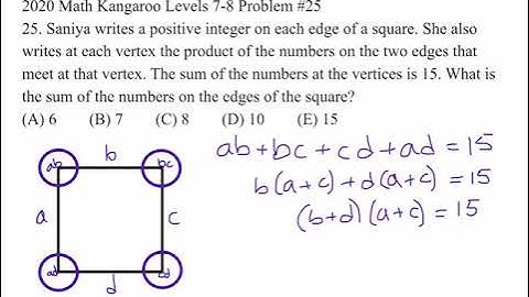 2020 Math Kangaroo Levels 7-8 Problem #25