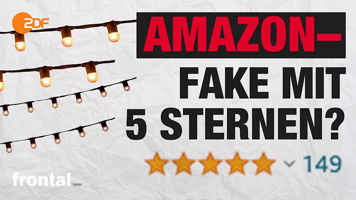 Amazon: Wie Bewertungen gefälscht werden I frontal