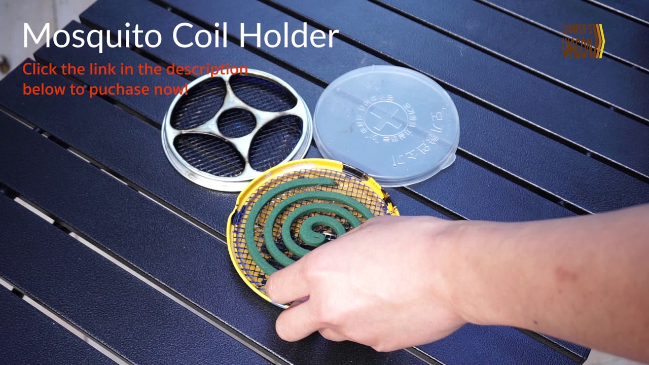 Get this Mosquito Coil Holder - No More Mozzie Bites at your camp!