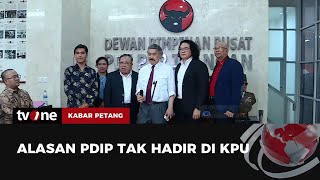 PDIP Tak Terlihat Hadir Saat Penetapan Presiden di KPU | Kabar Petang tvOne