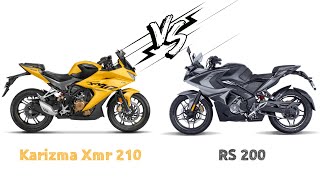 Hero Karizma xmr 210 VS pulsar Rs 200 | Comparison | Mileage | Top Speed | Price | Bike Informer