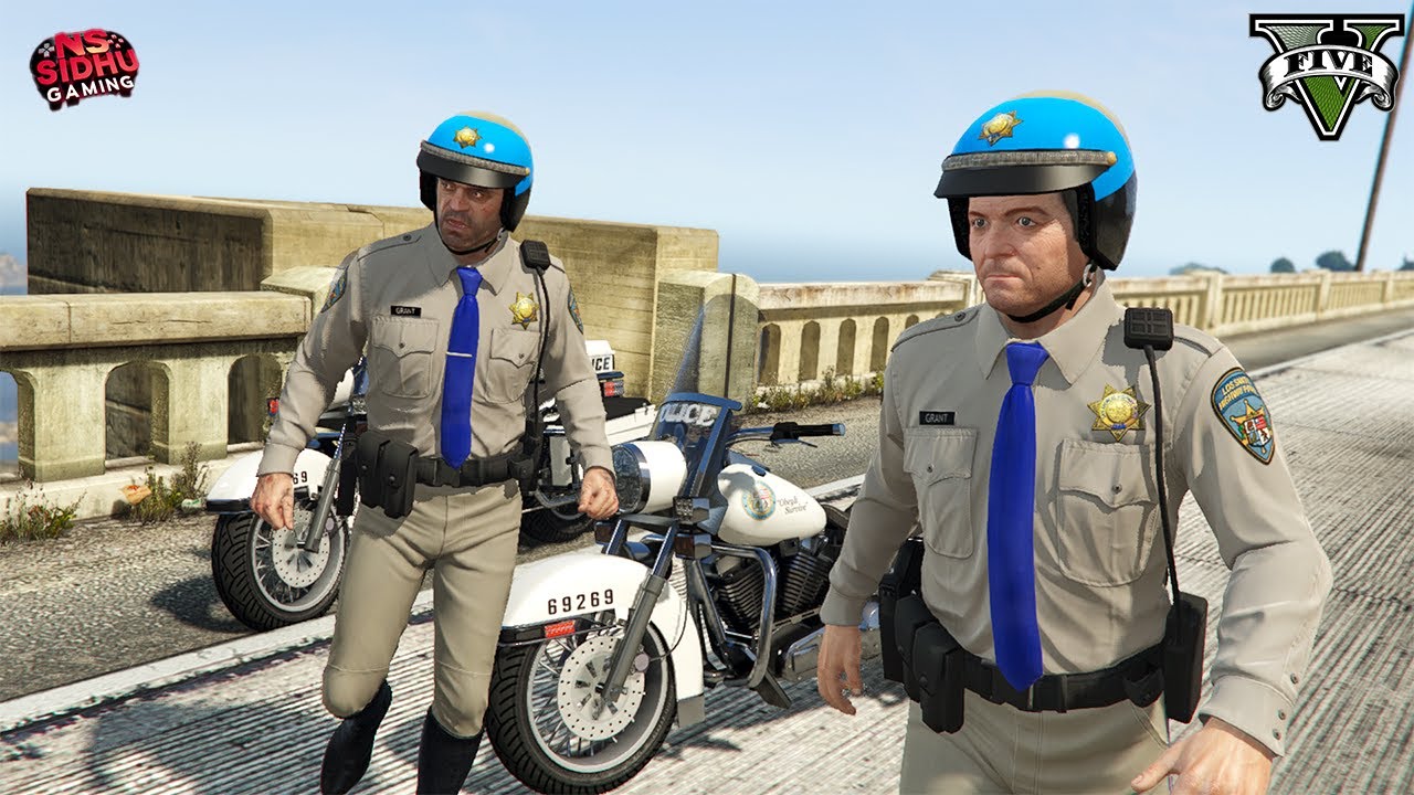 Michael With Trevor Become Highway Patrol Officers In GTA 5 Enhanced ...