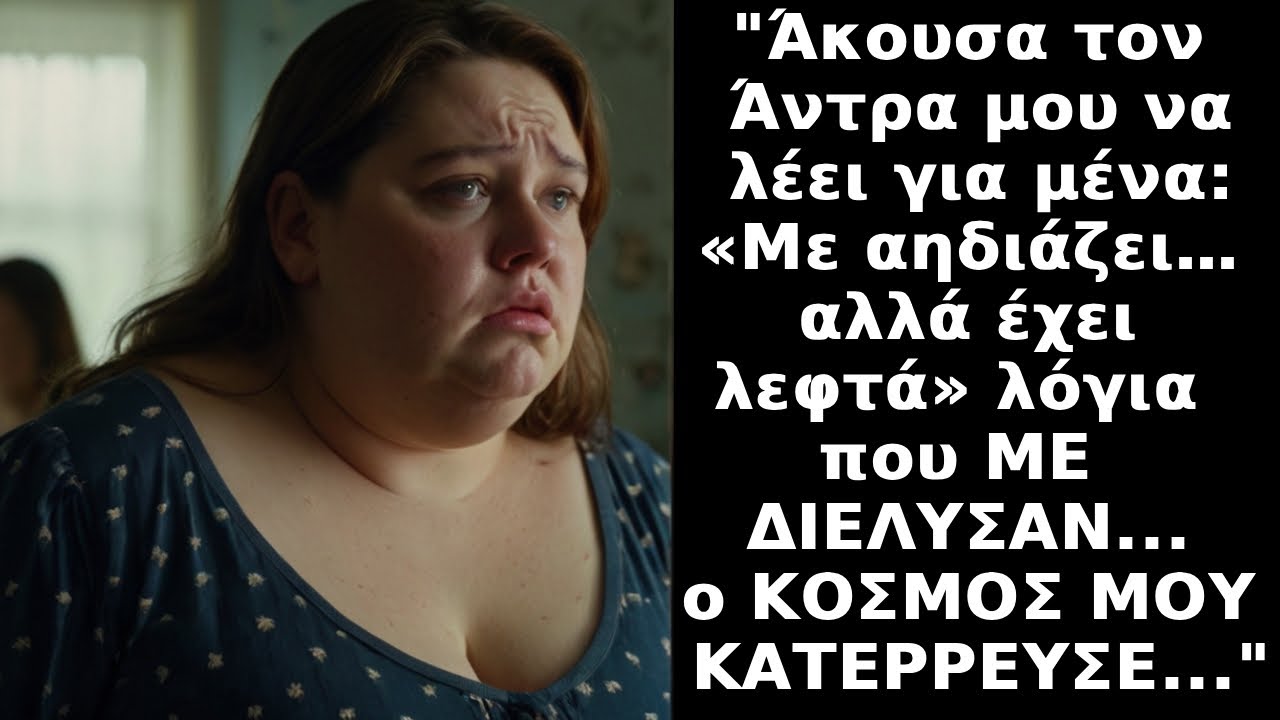 Ο Άνδρας μου είπε στη μάνα του:'Είναι ΧΟΝΤΡΗ, με αηδιάζει αλλά τι να κάνω που έχει ΛΕΦΤΑ'...ΠΑΓΩΣΑ!