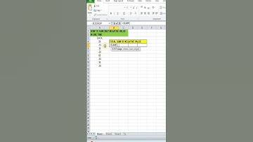 How To Add Negative Value  In Excel | Sumif Formula in excel | #add #sumif #jstips