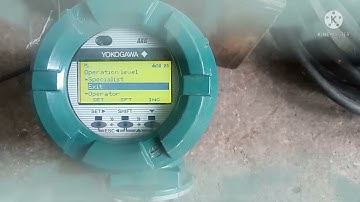 Seting span / flow range magflow yokogawa