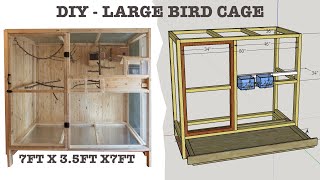 $999  Custom Built Extra Large Free Flight Bird Cage  DIY