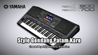 Style Gendang Karo Patam Yamaha PSR SX900 SX700 S975 S970 S950
