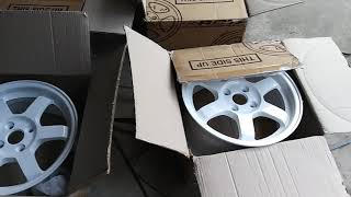 Rota Grid 15x6.5 4x100 white (Rays Volk Racing TE37 replica)