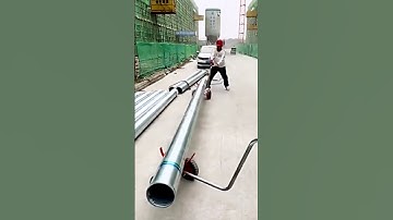 Workers Have a Tool for Steel Pipe Handling!