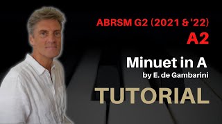 Minuet in A by Elisabetta de Gambarini: ABRSM Grade 2 Piano (2021 & '22) - A2