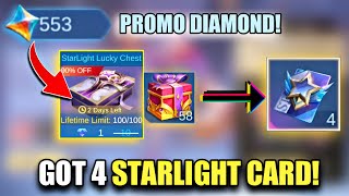 SPEND PROMO DIAMONDS LIKE THIS | MOBILE LEGENDS FREE STARLIGHT CARD