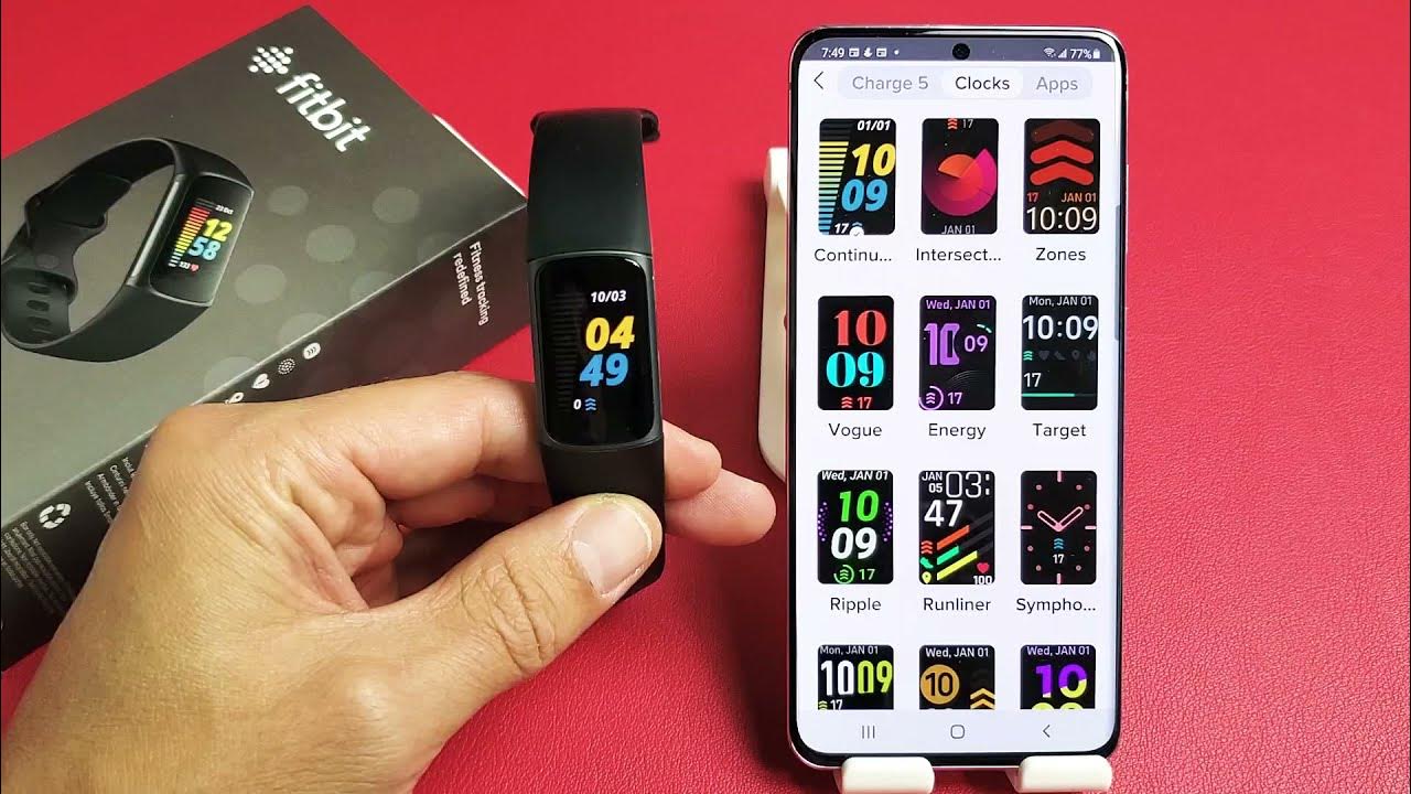Fitbit Charge 5 How to Change Clock Face (Watch Face) YouTube