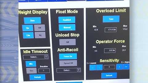 03 Gorbel G Force Q2 & iQ2 Float Mode and Auto Float
