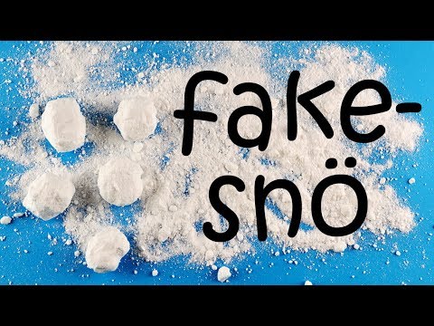 Video: Hur Man Gör Snö