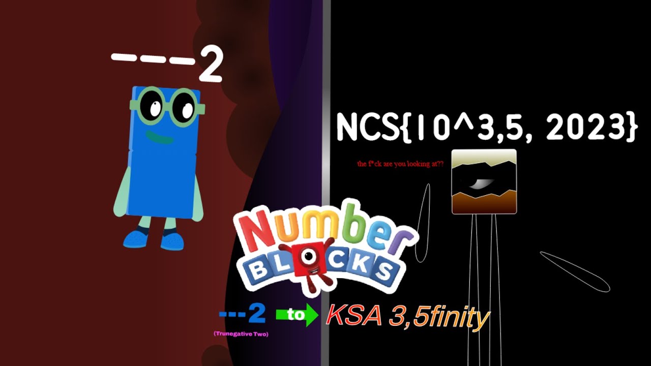 Numberblocks: Negative*3 Two to NCSfinity (Warning: Profanity, Loud, Epilepsy)