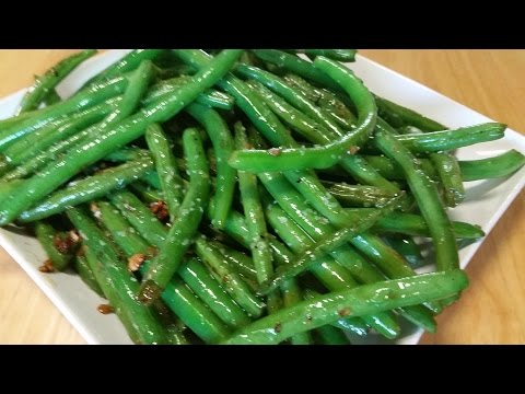 Garlic And Olive Oil Sauteed Green Beans-In The Kitchen With Sandy Episode 53