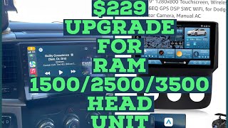 Ram 1500/2500/3500 Aftermarket Amazon Head Unit 4GB RAM 32 GB ROM 720p