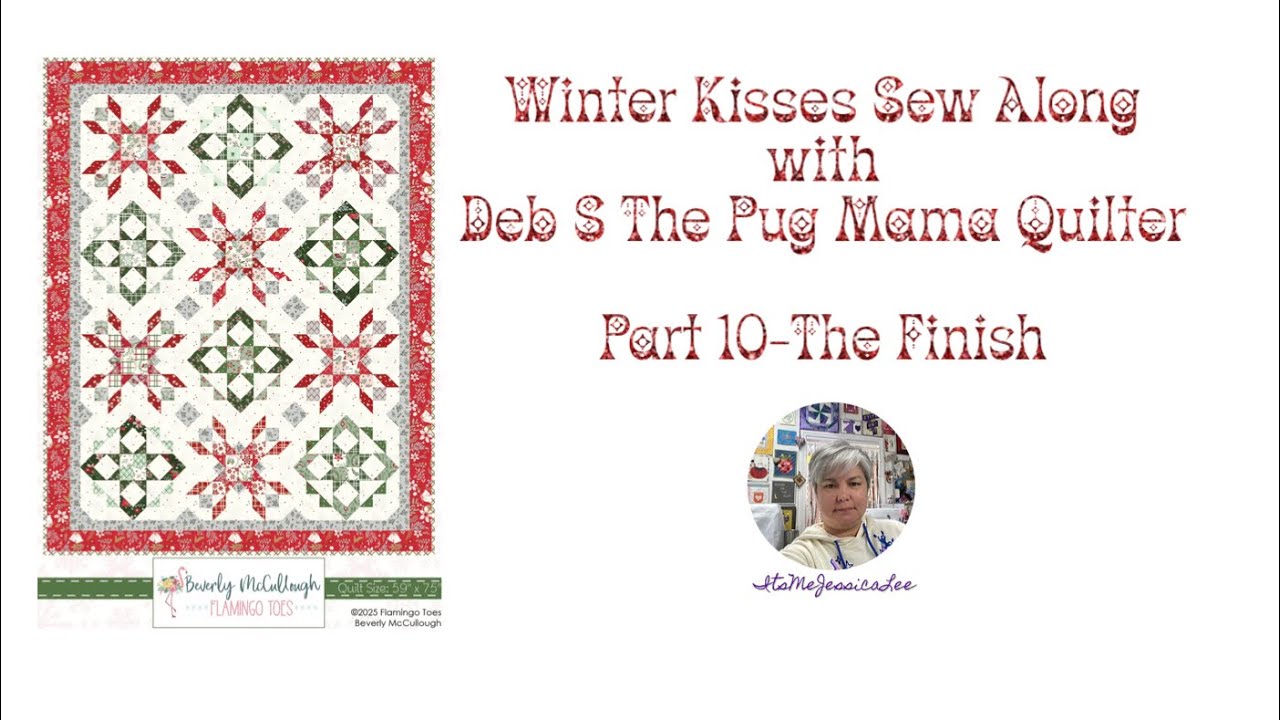The Finish ❤️💚 #winterkissessewalong with @DebSthePugMamaQuilter 