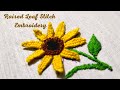 Raised Leaf Stitch | Woven Picot Stitch | Hand Embroidery | Flower Embroidery - Art &amp; Craft