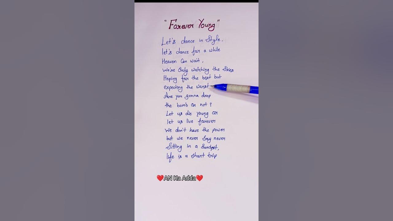 Forever Young (2019 Remaster) Song Lyrics