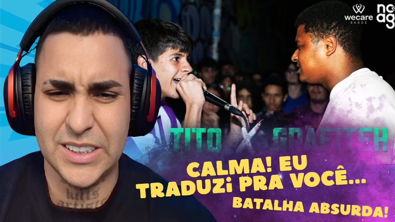 KANT REAGE A  RIMOU EM INGLÊS!?😱) TITO x GRAFITEH | SEMIFINAL | #BDN201| Ambiente de Kant