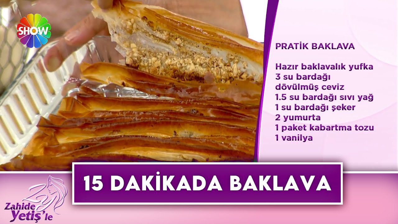15 dakikada pratik bayram baklavası nasıl yapılır?