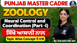 Punjab Master Cadre Zoology - Neural Control and Coordination |Part -1| Master Cadre Zoology Classes screenshot 5