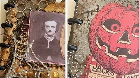 Halloween Tag Journal Using Marabu Graphix by Cat Kerr for Joggles.com