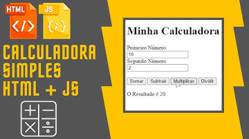 CALCULADORA SIMPLES COM HTML E JAVASCRIPT