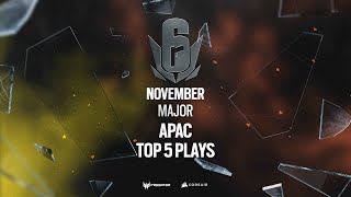 Top 5 plays - Rainbow Six Siege's November Six Major APAC