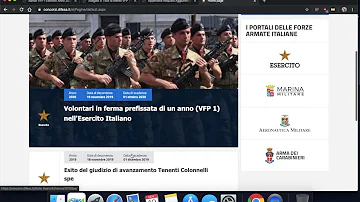 Quando usciranno i bandi VFP1 2021?