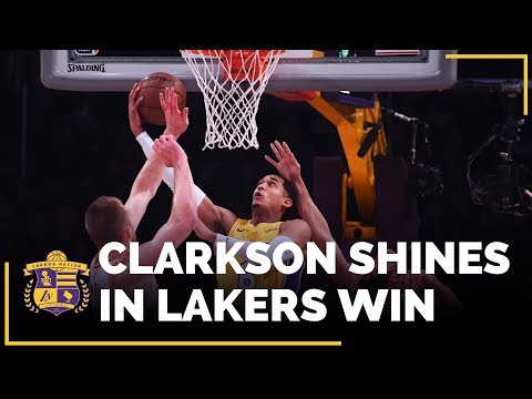 Jordan Clarkson Dominates In Lakers First Win Without Lonzo Ball