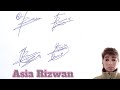 Asia rizwan name signature in english stylename signature with arooj