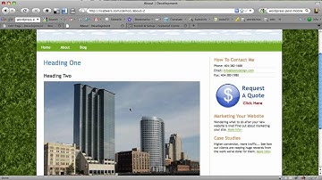 Wordpress Training - Using the Featured Content Gallery Plugin
