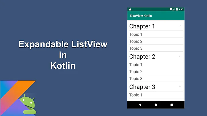 Expandable ListView in Android Kotlin