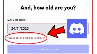 Discord please enter a valid date of birth || discord birthday problem by K A C - TECH 296 views 7 months ago 1 minute, 13 seconds